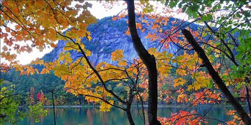 Fall at Echo Lake in Conway, NH