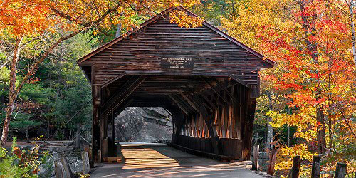 Albany, NH Covered Bridge in Fall