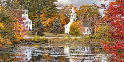 A Yankee Rural Village - Marlow, NH in Fall